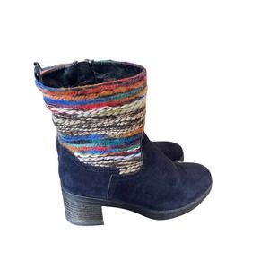 Muk Luks Brittani Navy Booties Size 7/8